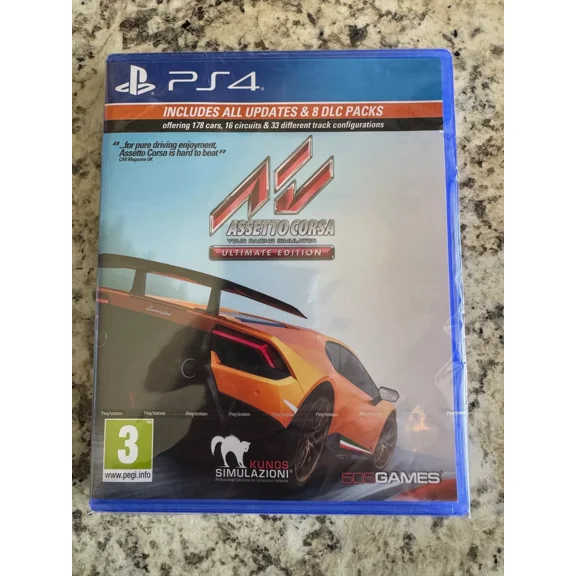 Assetto Corsa Ultimate Edition PS4 Brand New Factory Sealed Racing Simulator