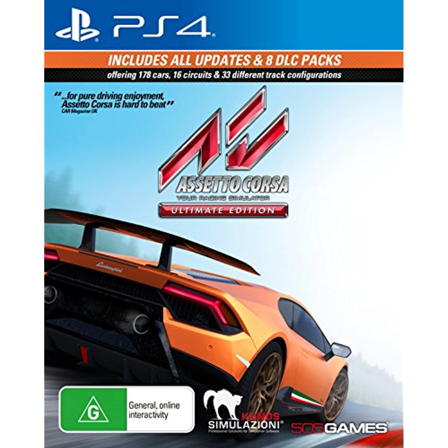 アセットコルサ アルティメット・エディション - PS4 505 Games, Assetto Corsa Ultimate Edition, PS4, with Porsche