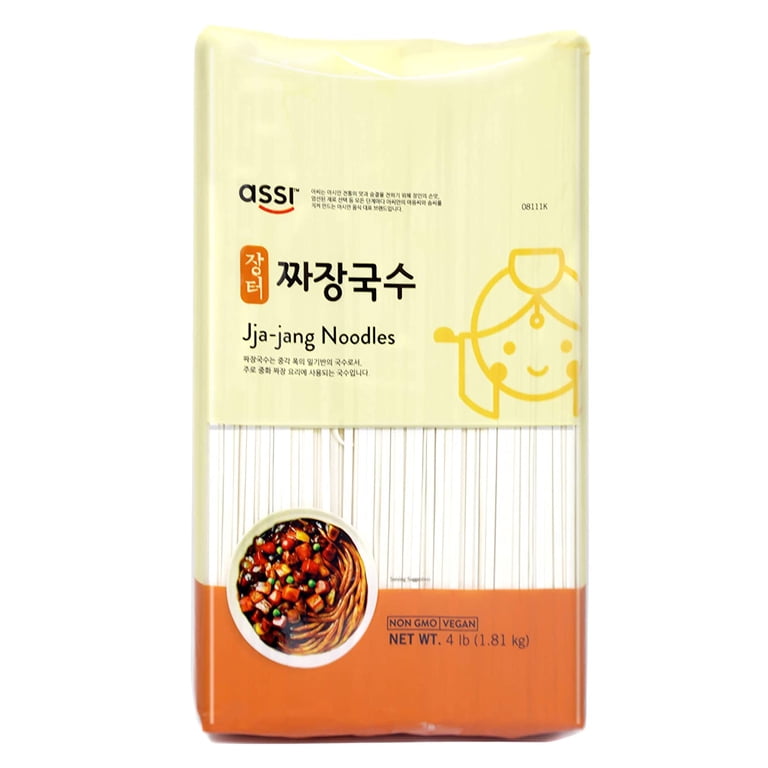Assi Brand Oriental Style Noodle (Pasta) Dried Noodles, Jjajang