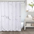 thumbnail image 1 of Assile Grey Marble Bathroom Shower Curtain Waterproof Fabric Shower Curtains with Pocket Shower Curtain with Hooks Decorative Bathroom Accessories, 72 x 78 inch, 1 of 8