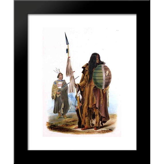 Assiniboin Indians 20x24 Framed Art Print by Karl Bodmer