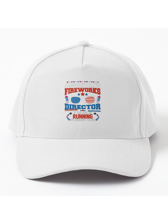 Assistant Fireworks Director Baseball Cap, Fourth of July Independence Job Quote Hat