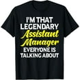 thumbnail image 1 of Assistant Manager Job Title Employee Funny Assistant Manager T-Shirt, 1 of 4
