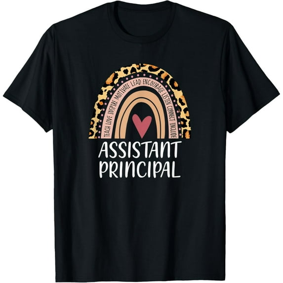 Assistant Principal Leopard Rainbow Appreciation Mens T-Shirt