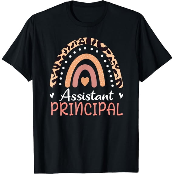 Assistant Principal Leopard Rainbow Appreciation Women T-Shirt