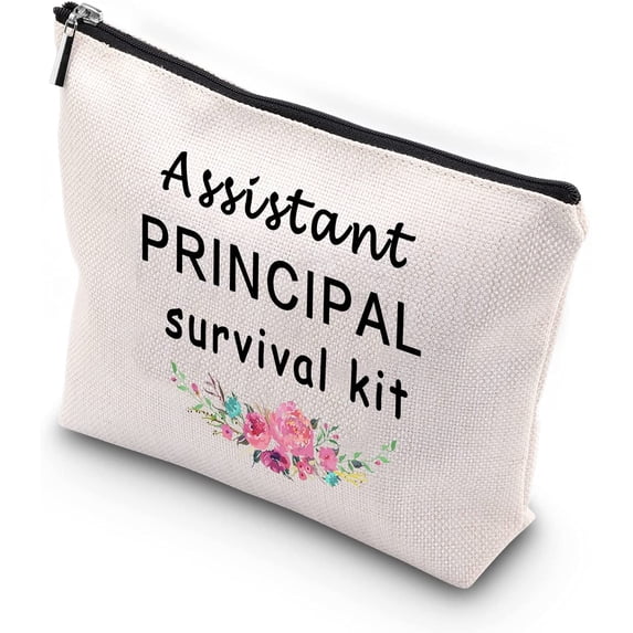 Assistant Principal Survival Kit Funny Zipper Pouch Makeup Bag for Assistant Principal