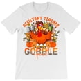 thumbnail image 1 of Assistant Teacher Gobble Squad Thanksgiving Leopard Turkey, G19624 Unisex T-Shirt, Up to Size 5XL, 1 of 2
