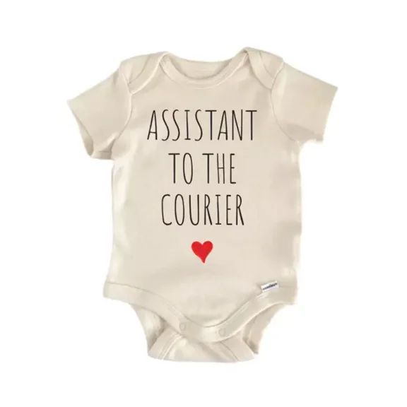 Assistant To The Courier Baby Boy Girl Clothes Bodysuit Cute Newborn Cute Baby Onesie, BABY BODYSUIT LAT 4424