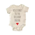 thumbnail image 1 of Assistant To The Delivery Driver Baby Boy Girl Clothes Bodysuit Cute Newborn Cute Baby Onesie, BABY BODYSUIT LAT 4424, 1 of 3