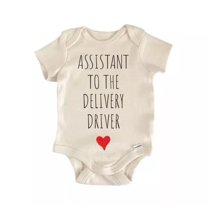 Assistant To The Delivery Driver Baby Boy Girl Clothes Bodysuit Cute Newborn Cute Baby Onesie, BABY BODYSUIT LAT 4424