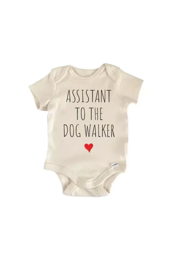 Assistant To The Dog Walker Baby Boy Girl Clothes Bodysuit Cute Newborn Cute Baby Onesie, BABY BODYSUIT LAT 4424