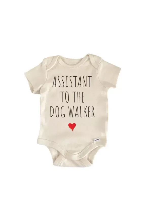 Assistant To The Dog Walker Baby Boy Girl Clothes Bodysuit Cute Newborn Cute Baby Onesie, BABY BODYSUIT LAT 4424
