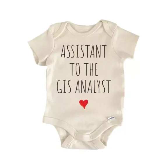 Assistant To The Gis Analyst Baby Boy Girl Clothes Bodysuit Cute Newborn Cute Baby Onesie, BABY BODYSUIT LAT 4424