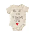 thumbnail image 1 of Assistant To The Professional Clown Baby Boy Girl Clothes Bodysuit Cute Newborn Cute Baby Onesie, BABY BODYSUIT LAT 4424, 1 of 3