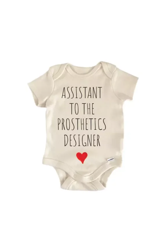 Assistant To The Prosthetics Designer Baby Boy Girl Clothes Bodysuit Cute Newborn Cute Baby Onesie, BABY BODYSUIT LAT 4424