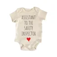 thumbnail image 1 of Assistant To The Safety Inspector Baby Boy Girl Clothes Bodysuit Cute Newborn Cute Baby Onesie, BABY BODYSUIT LAT 4424, 1 of 3