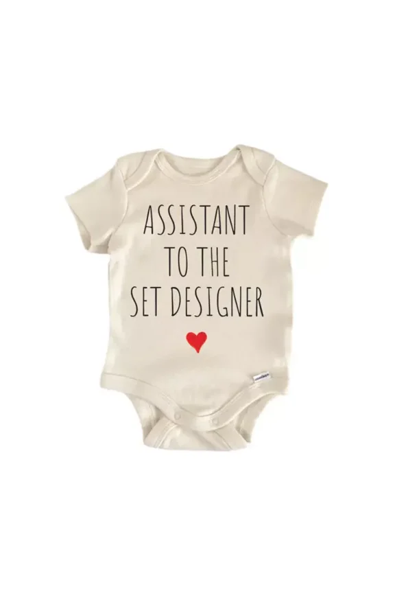 Assistant To The Set Designer Baby Boy Girl Clothes Bodysuit Cute Newborn Cute Baby Onesie, BABY BODYSUIT LAT 4424