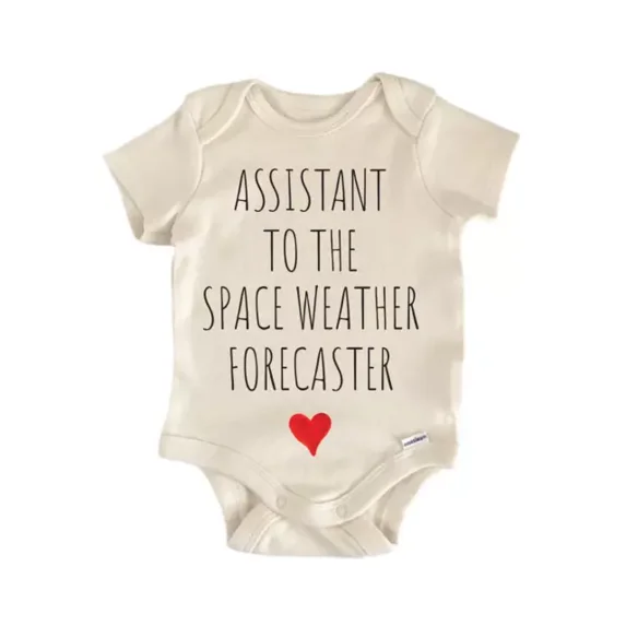 Assistant To The Space Weather Forecaster Baby Boy Girl Clothes Bodysuit Cute Baby Onesie, BABY BODYSUIT LAT 4424