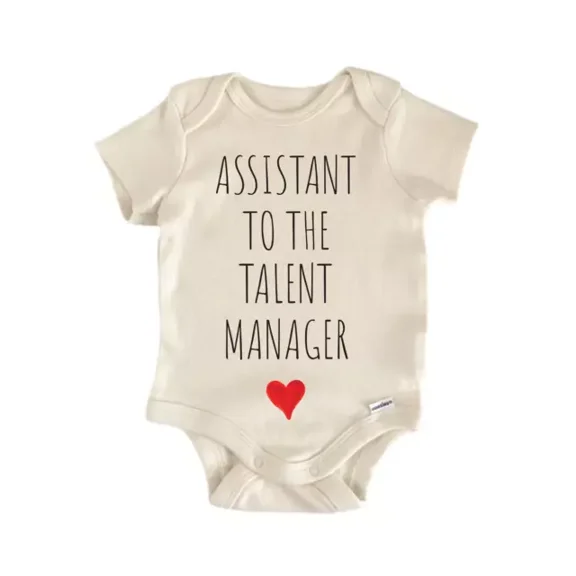 Assistant To The Talent Manager Baby Boy Girl Clothes Bodysuit Cute Newborn Cute Baby Onesie, BABY BODYSUIT LAT 4424