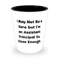 thumbnail image 1 of Assistant principal Gifts For Friends, I May Not Be a Hero but I'm an, Fancy Assistant principal Shot Glass, Ceramic Cup From Colleagues, 1 of 1