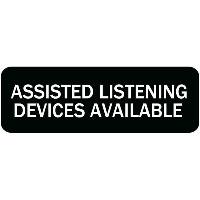 Assisted Listening Devices Available Sign For House/Office,Signs For