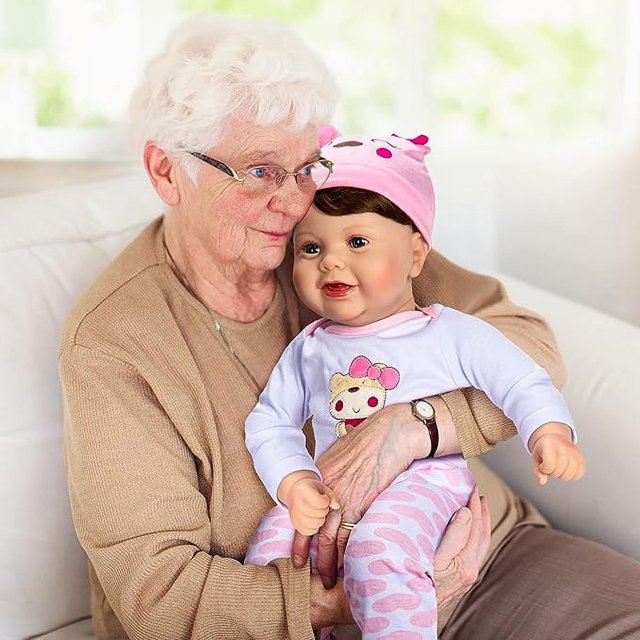 Assistex 22 inch Lifelike Reborn Baby Dolls for Seniors with Dementia