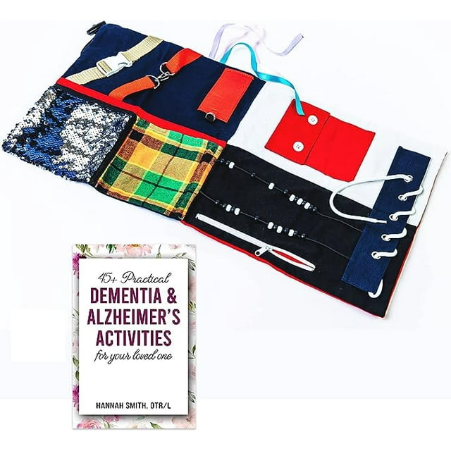 Assistex Fidget Blanket for Adults with Dementia Calming Activities