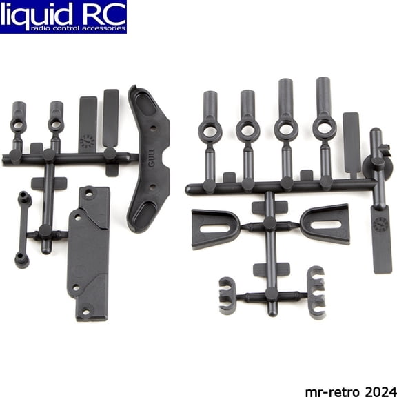 Associated 91885 RC10b6.3 Tower Covers Wire Clips Rod Ends