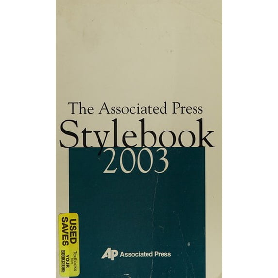 Pre-Owned Associated Press Stylebook and Briefing on Media Law 9780917360220 Used
