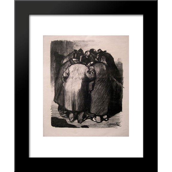 Association de Malfaiteurs 20x24 Framed Art Print by Theophile Steinlen