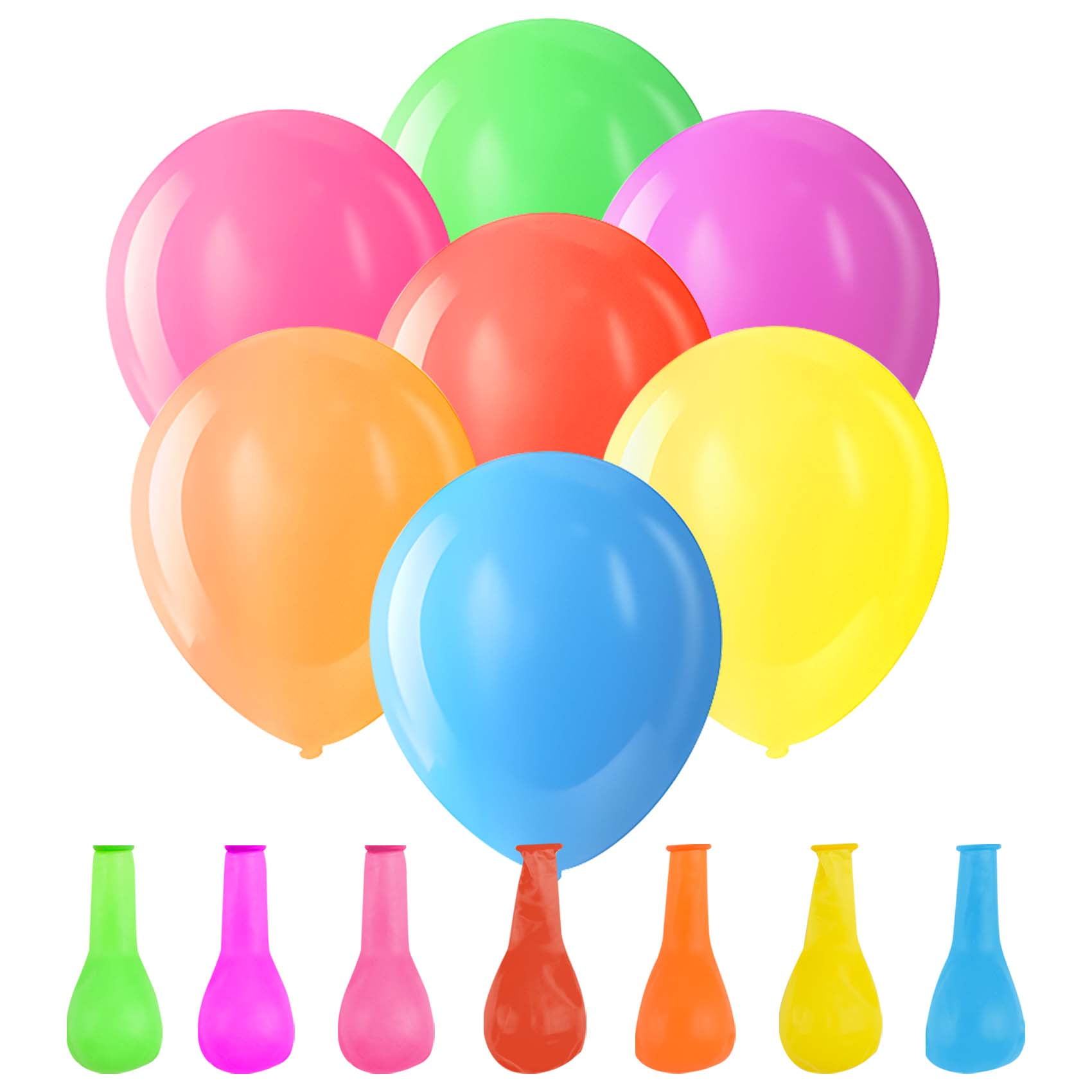 Assorted 12 Inch Rainbow Balloons - 70 Pack Party Decorations for ...
