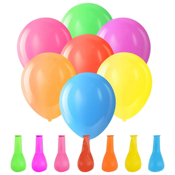 Assorted 12 Inch Rainbow Balloons - 70 Pack Party Decorations for Weddings, Birthdays, Holidays