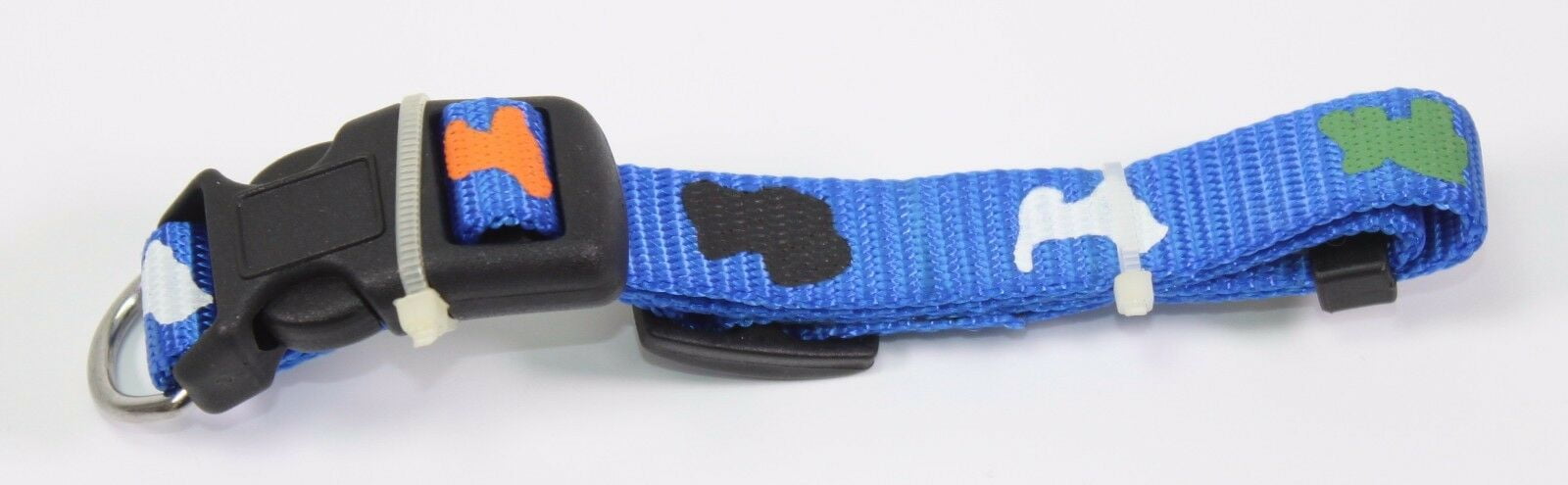 Assorted 12" to 16" Inch Adjustable Puppy Print Nylon Collar Medium Sized Dogs CL0028