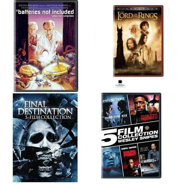 Assorted 4 Pack DVD Bundle *Batteries Not Included The Lord of the