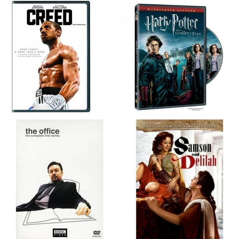 Assorted 4 Pack DVD Bundle: Creed, Harry Potter and the Goblet of Fire, The  Office - The Complete First Series, Samson And Delilah