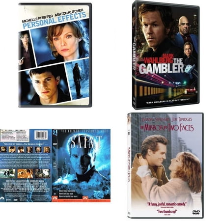Assorted 4 Pack DVD Bundle: Personal Effects, The Gambler, The Saint Movie, The Mirror Has Two Faces