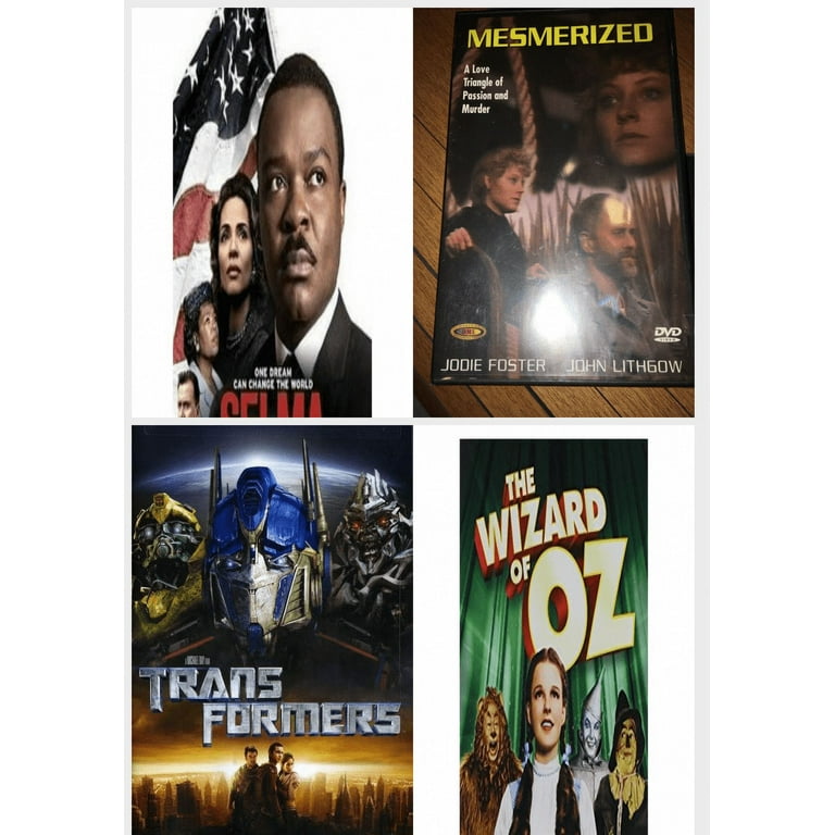 Assorted 4 Pack DVD Bundle: Selma, MESMERIZED, Transformers
