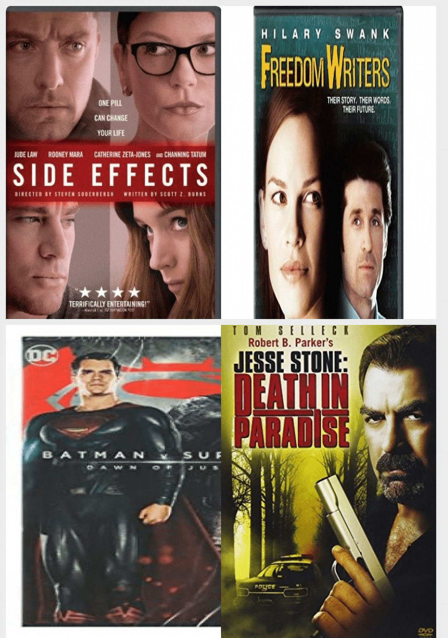 Pack DVD Bundle: Side Effects, Freedom Writers, Jordan Ubuy