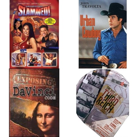 Assorted 4 Pack DVD Bundle: Slammed!, Urban Cowboy, Exposing the Davinci Code, WWII RISE OF THE THIRD REICH
