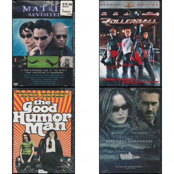 Assorted 4 Pack DVD Bundle: The Matrix Revisited : Rollerball Special Edition : The Good Humor Man : That Beautiful Somewhere