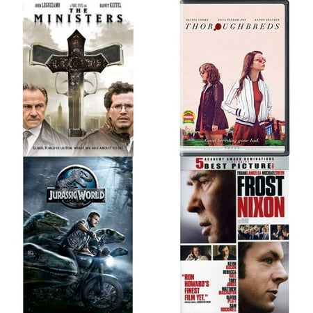 Assorted 4 Pack DVD Bundle: The Ministers, Thoroughbreds, Jurassic World, Frost/Nixon