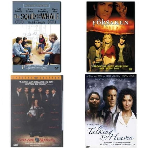 Assorted 4 Pack DVD Bundle: The Squid and the Whale Special Edition : The Forsaken : SUICIDE KINGS MOVIE : Talking to Heaven