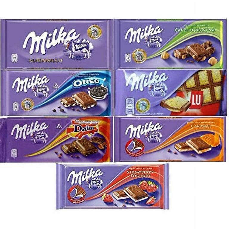 Assorted 7 Milka Chocolate Random select no duplicates