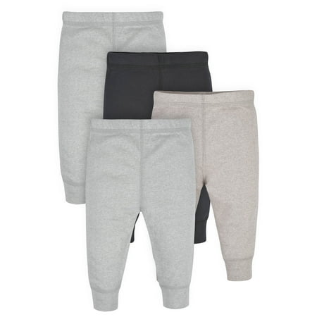 Gerber Baby Boys Essential Pants, 4-Pack, (Newborn - 24 Months)