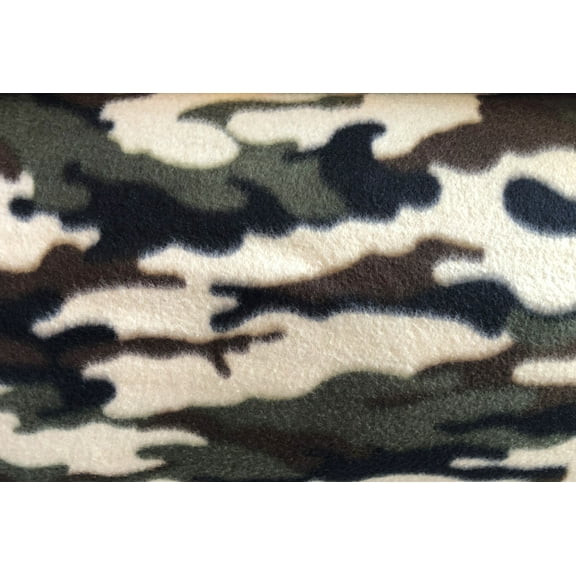 Assorted Anti Pill Fleece Fabric by The Yard or Roll (Camouflage)