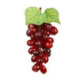 thumbnail image 1 of Assorted Artificial Grapes Frosted Grape Clusters Decorative Grapes Bunches Rubber Grape Bundles in Black Purple Red Green for Vintage Wedding Fruit Wine Faux Fruit Props, Dusknt Clearance!, 1 of 8