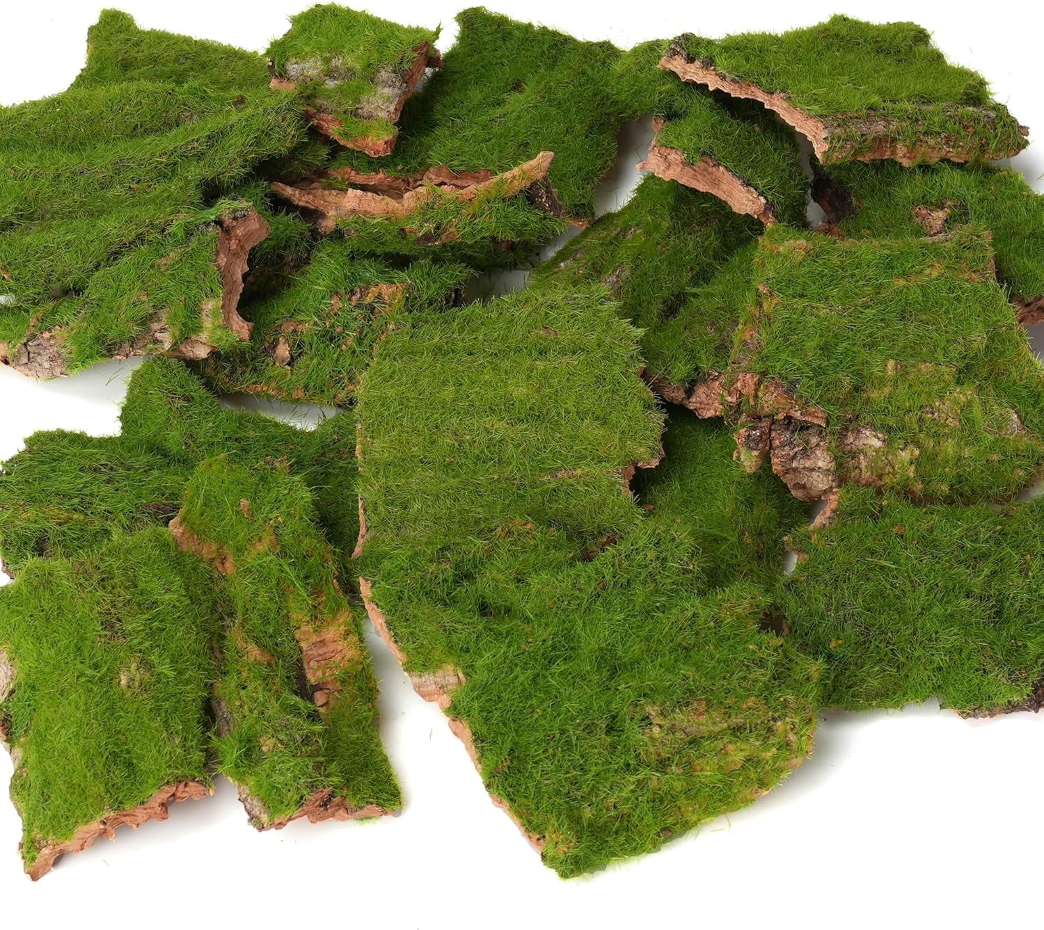 Tree Baks Assorted Artificial Moss Bark, Decorative Mossy Tree Bark for DIY ...