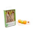 thumbnail image 1 of Assorted Bamboo Acrylic Block Skewer - Retail Pack - 4" x 1/2" x 1/2" - 250 count box, 1 of 3