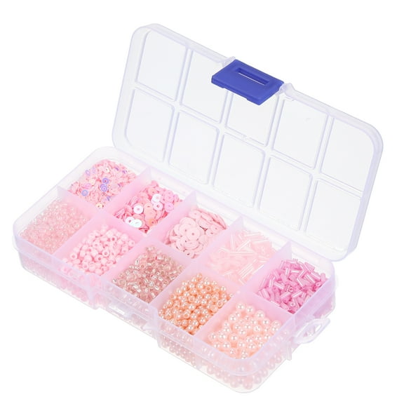 Assorted Beads Sequins 10 Pink Styles for Jewelry Making Crafts Sewing