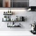 thumbnail image 1 of Assorted Black Wall Shelf Set of 4&nbsp;- YANGLI Multi-Size Floating Shelves for Creating Gallery Walls in Living Room & Bedroom, 1 of 7